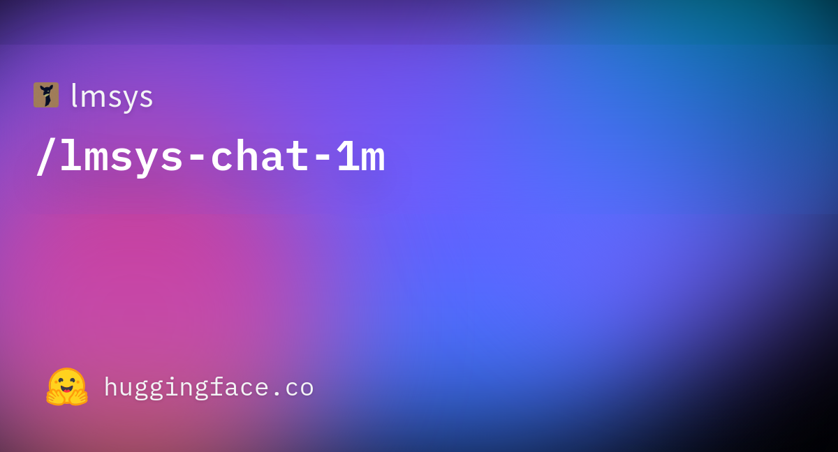 LMSYS-Chat-1M