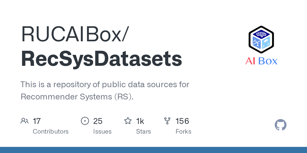 RecSys Datasets Collection